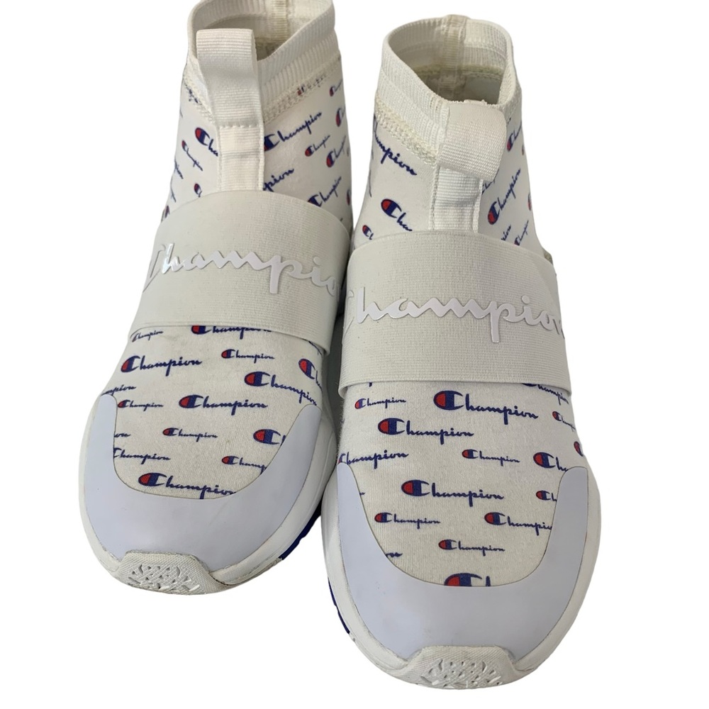 CHAMPION Rally Script Slip On Mid Top Sock Sneaker Sz 9W